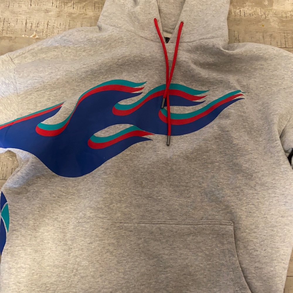 Fashion Nova Basketball Fire Flame Hoodie